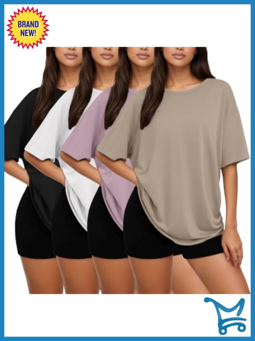 Oversized T-Shirts Women Short Sleeve Workout Tops Loose Fit